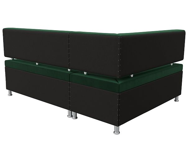 Кухонный уголок Стайл левый (полностью велюр зеленый) - Вид 6