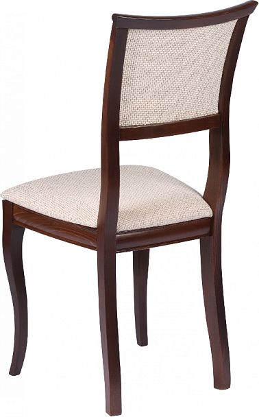 Комплект деревянных стульев с мягким сиденьем Камир Темный орех/Кремовая рогожка, 4 шт. - Вид 5