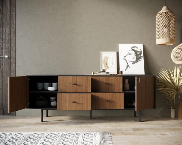 Комод две дверки и четыре ящика Emerson арт EM19 - Вид 2