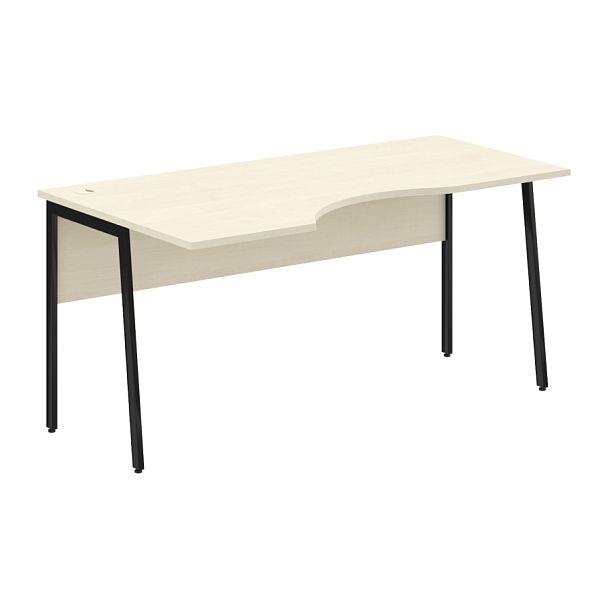 Стол прямой СА-1P(L) Клен*/Черный 1600х900х755 IMAGO PLUS - Вид 1