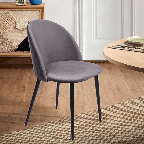 Стул Thomas, бархат серый 27 - Вид 4