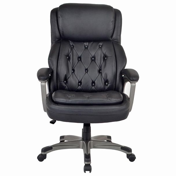 Кресло BRABIX PREMIUM "Regal EX-557", НАГРУЗКА до 150 кг, пружинный блок, экокожа, черный, 532945 - Вид 4