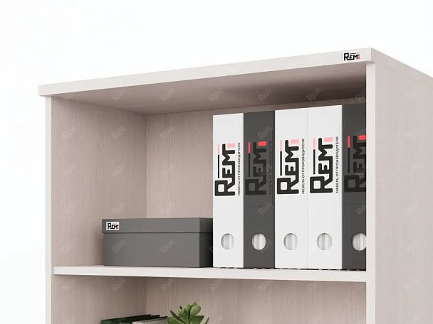 ЛАЙТ / LIGHT RLG027-70x35 Широкий стеллаж 70x35x183 Дуб Молочный - Вид 7