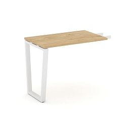 Стайл Проджект Директ / Style Project Direct Брифинг-приставка SN-6T2.BR-001 Тиквуд Светлый/Металл Белый 580*600*750 - Фото предпросмотра