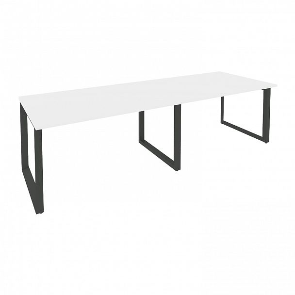 Стол переговорный "Onix" O.MO-PRG-2.3 белый/антрацит - Вид 1