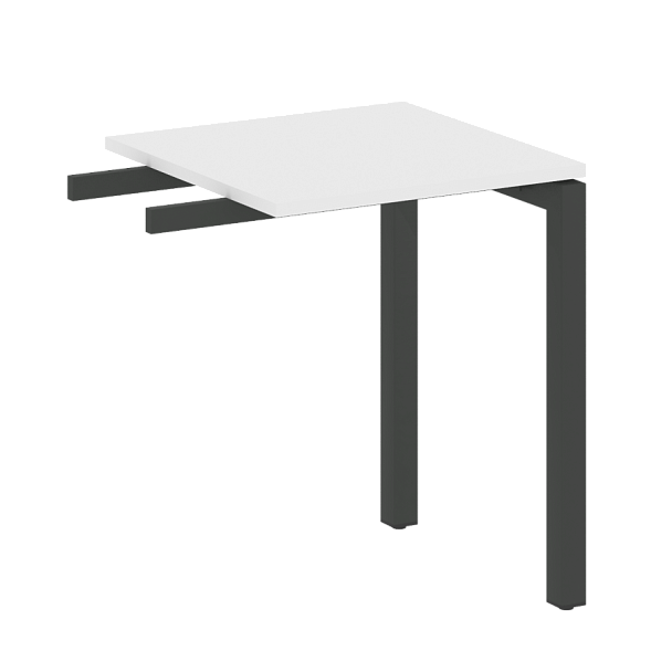 Metal System Quattro Приставной элемент на П-образном м/к 50БП.ПР-1 Белый/Антрацит металл 600*600*750 - Вид 1