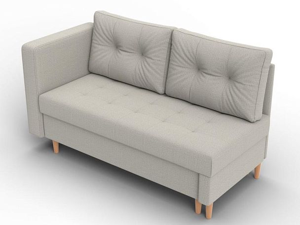 Кушетка Лига-098 Рогожка бежевый - Вид 6