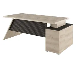 IRVIN IRV30310104 Стол письменный левый Irvin кабинет руководителя  дуб каньон - Фото предпросмотра
