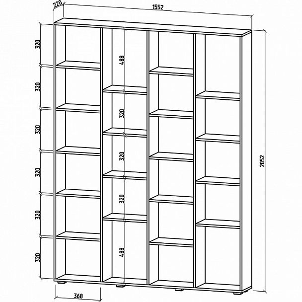 Стеллаж Эльбрус-4 - Вид 2