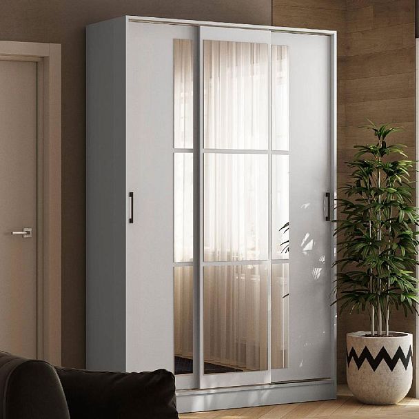 Шкаф-купе Стиль-2 1400 белый - Вид 1