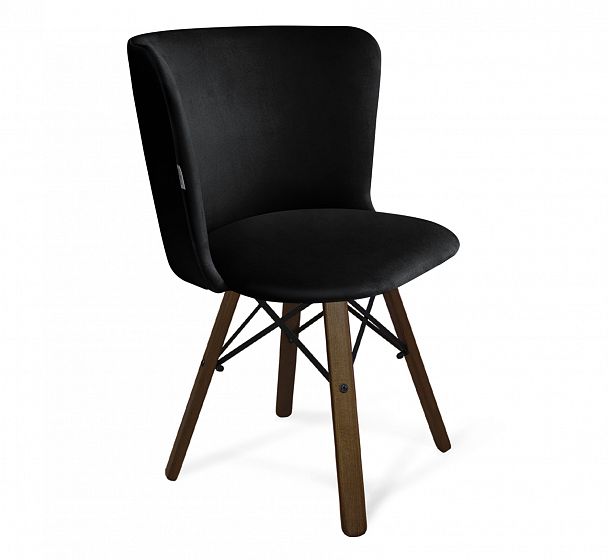 Стул Sheffilton SHT-ST36/S70 ночное затмение/темный орех/черный - Вид 2