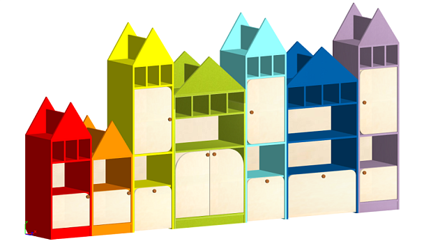 Стенка Домики МСН-059 - Вид 1