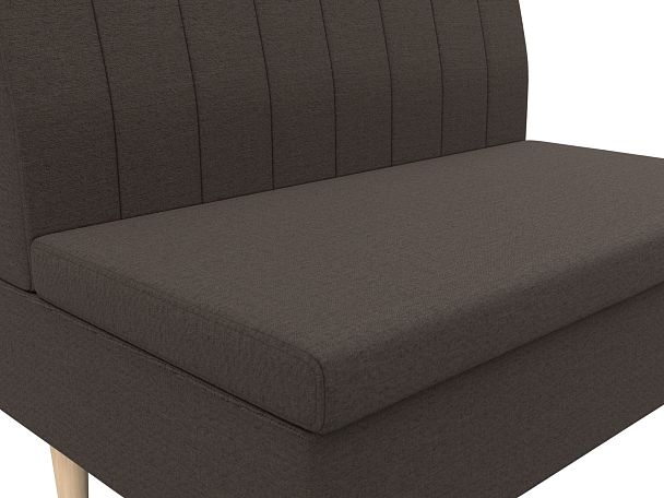 Диван прямой Мини Рогожка коричневый - Вид 3