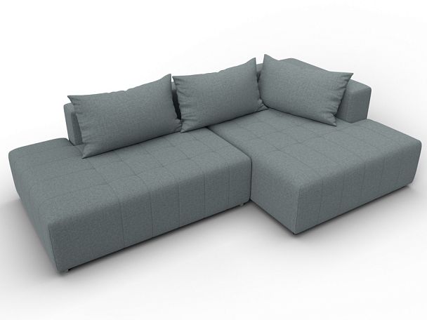 Диван угловой Лига-103 НПБ угол правый Рогожка серый - Вид 6