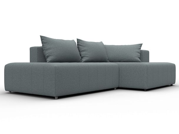 Диван угловой Лига-103 НПБ угол правый Рогожка серый - Вид 3