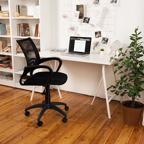 Кресло BRABIX "Fly MG-396", с подлокотниками, сетка, черное, 532083 - Вид 16