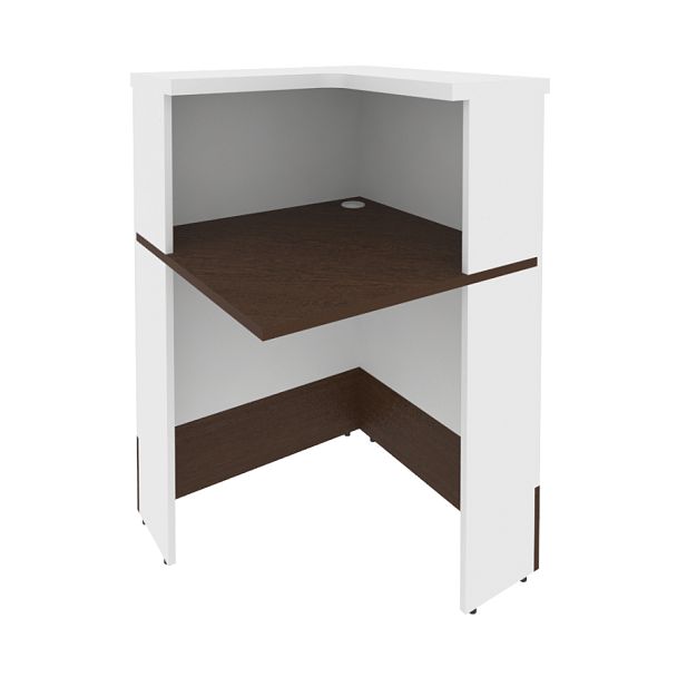 Style Угловой модуль правый Л.УМ-1 (R) Венге/Белый 736*736*1156 - Вид 1