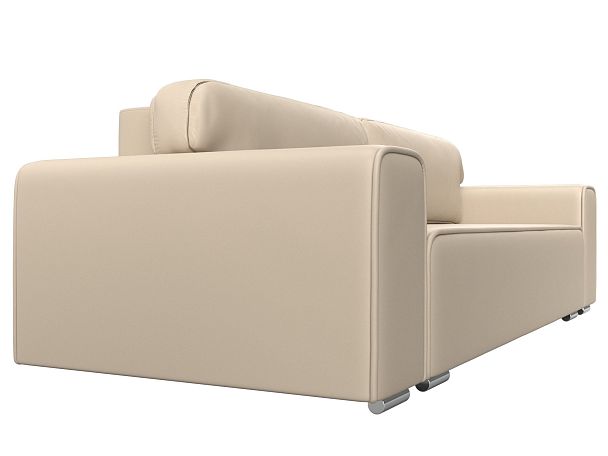 Прямой диван Лига-029 Экокожа бежевый - Вид 3