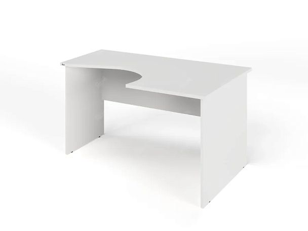 ЛАЙТ / LIGHT RLG005-14x11R Угловой стол 140x100x75 Белый - Вид 1