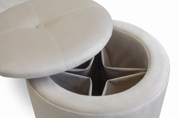 Пуф "Круглый" бежевый - Вид 5