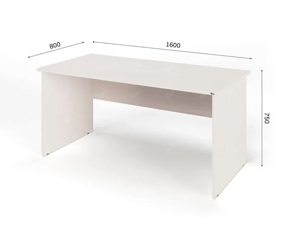 ЛАЙТ / LIGHT RLG003-16x8 Прямоугольный стол 160x80x75 Дуб Молочный - Вид 2