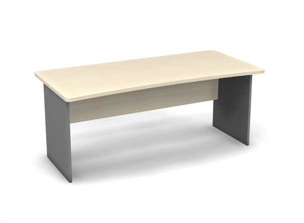 Стол прямой 1800 Берлин Береза Майнау/Серый СП 180.65 - Вид 1