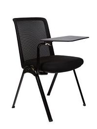 Стул / Meeting / черная сетка/черная ткань/пюпитр - Фото предпросмотра