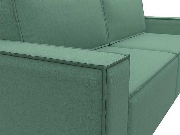 Диван прямой Куба Рогожка зеленый - Вид 4
