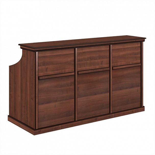 Стойка ресепшн Bern 200x80x115 тёмный орех - Вид 1