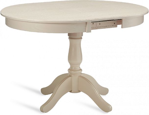 Стол деревянный раздвижной Вэлт D90(120)х90х76 Cлоновая кость - Вид 2