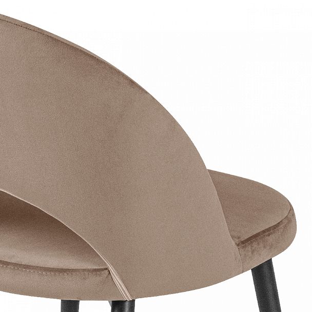 Комплект кухонных стульев Рэди латте велюр/черный, 2 шт. - Вид 9