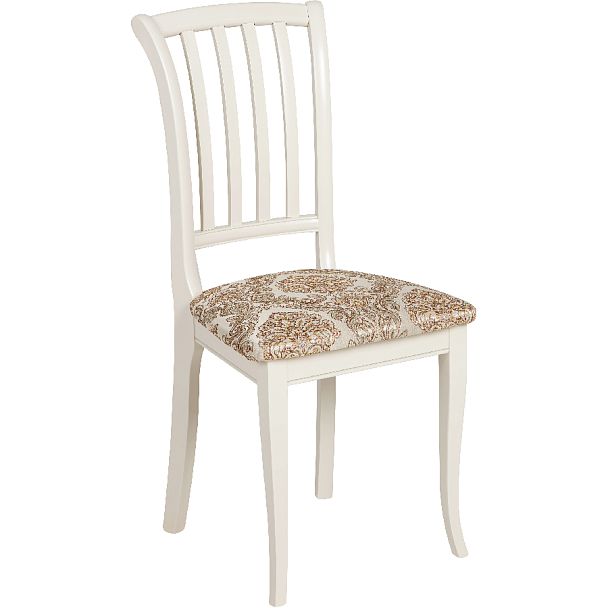 Комплект деревянных стульев с мягким сиденьем Бэль Слоновая кость/Бежевый жаккард, 2 шт. - Вид 3