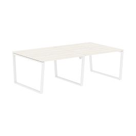 Стол 4-х местный EVWST 2313 Ясень Траун/Белый 2326х1346х750 EDIS - Фото предпросмотра