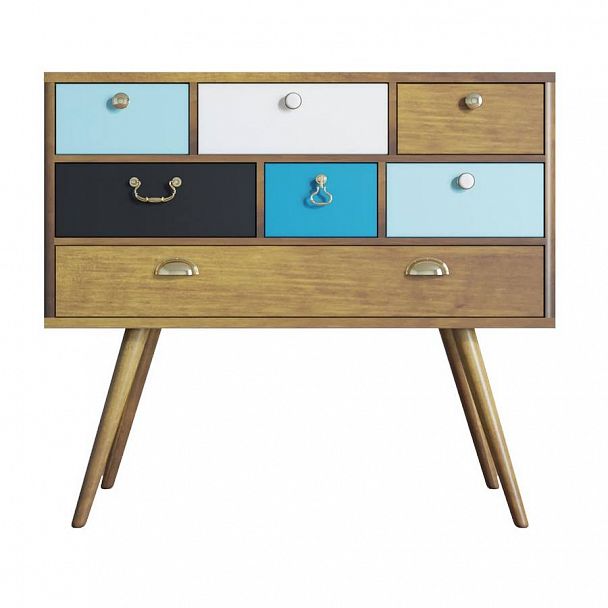 Комод на высоких ножках "Aquarelle" RE-53 - Вид 1