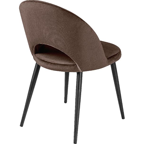 Комплект кухонных стульев Рэди коричневый велюр/черный, 2 шт. - Вид 4