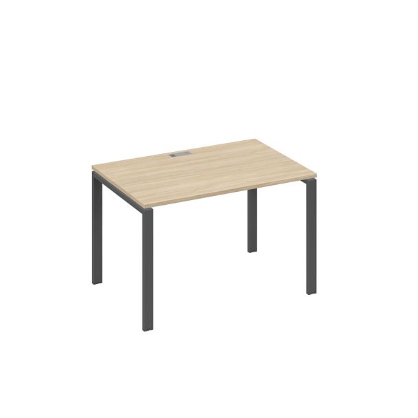 Стол письменный на металлокаркасе UNO A4 А4 Б1 023 БП дуб скандинавский / металлокаркас антрацит - Вид 1
