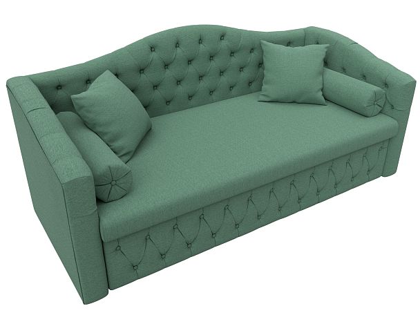 Диван детский прямой Мечта Рогожка зеленый - Вид 5