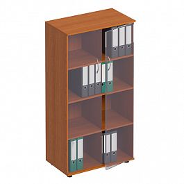 Шкаф для документов со стеклом "Формула" ФР 366 ольха европейская - Фото предпросмотра