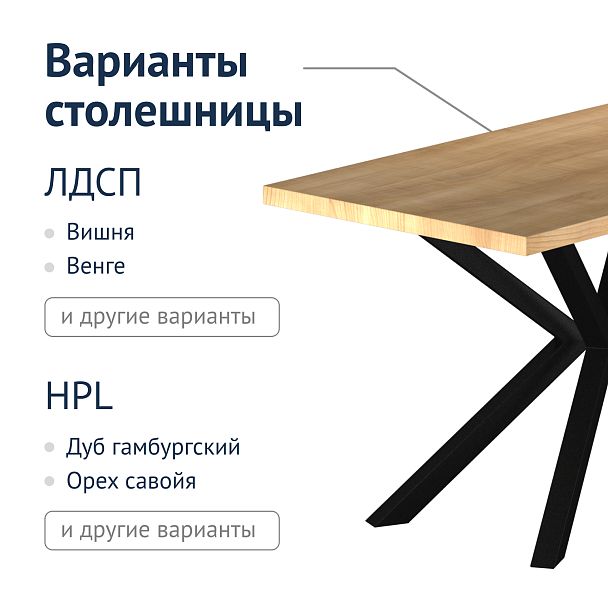 Стол Астер, лофт - Вид 5