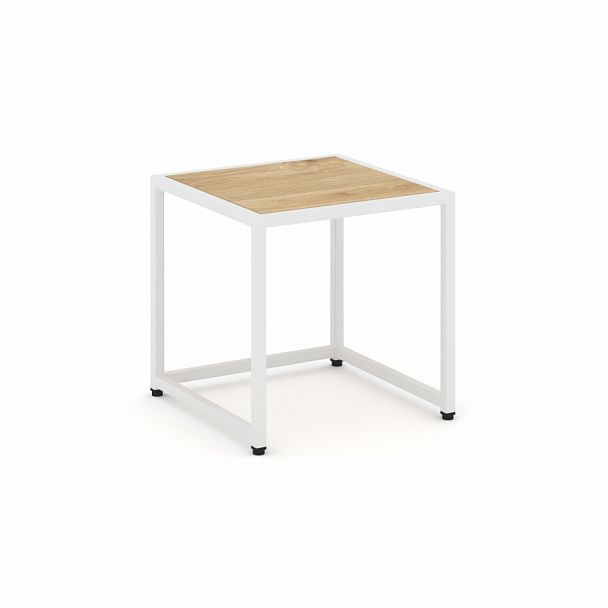 Стол журнальный "Loft" VR.L-SJK-40 Тиквуд Светлый/Белый - Вид 1