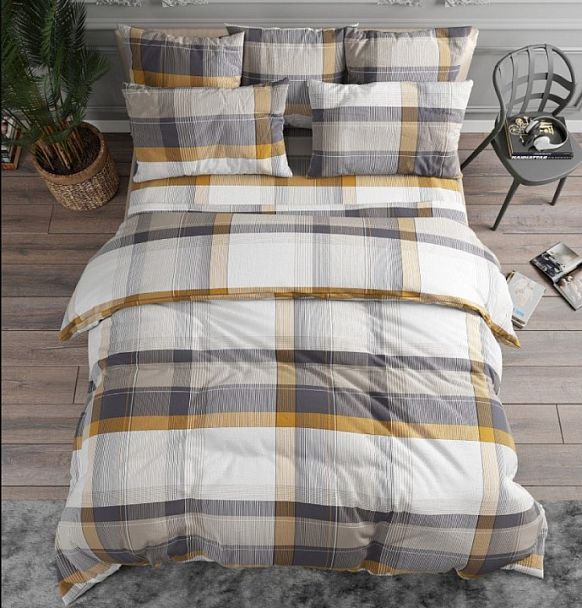 Постельное белье двуспальное Клетка - Вид 1