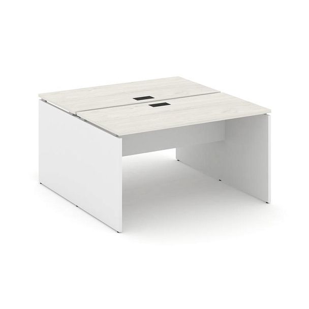 Стайл Проджект Рабочая станция 2-х сторон. SN-D.DRS-021 Дуб Наварра/Белый/Черная Заглушка 980*1632*7 - Вид 1