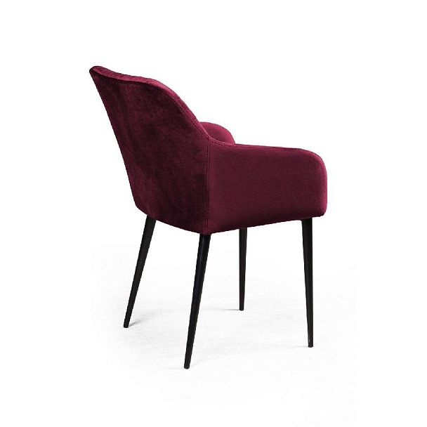 Стул с подлокотниками Robert, бархат винно-красный 16 new - Вид 6