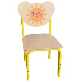 Детский стульчик Кузя Фанера Солнышко, гр.0-1 - Фото предпросмотра