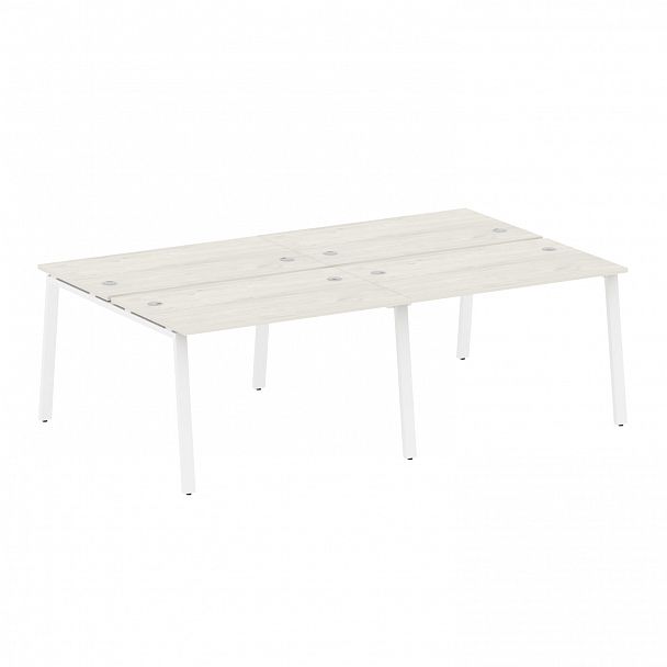 Рабочая станция "Metal System" БА.СМ-4.2 дуб наварра/белый - Вид 1