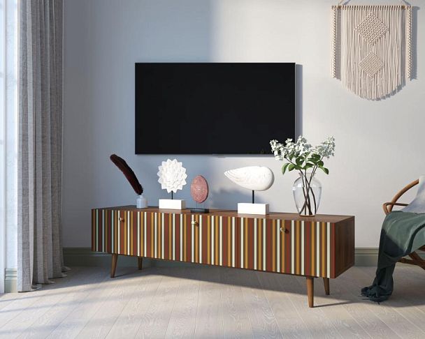 Комод Berber с ящиками низкий под TV принт 20 арт BB19/Print_20 - Вид 3