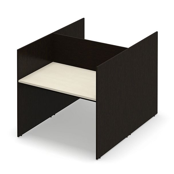 Стол офисный рабочий "Система-M"  ПК-ССМ-СТ2С120Х160ВЭР/Д-В2-180 клен - Вид 1