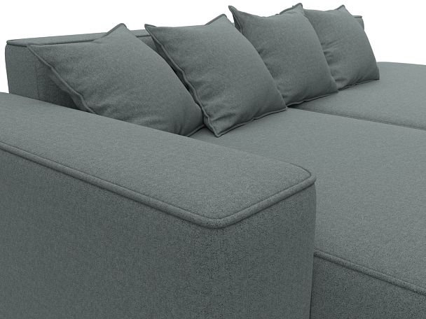 Диван угловой Лига-065 угол левый Рогожка серый - Вид 4