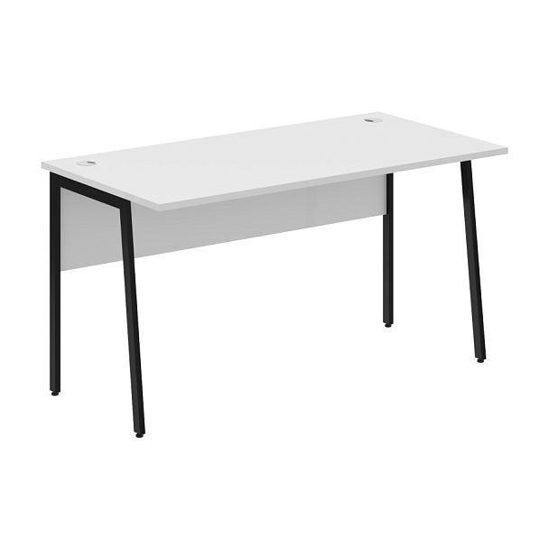 Стол прямой СП-3P Белый/Черный 1400х720х755 IMAGO PLUS - Вид 1