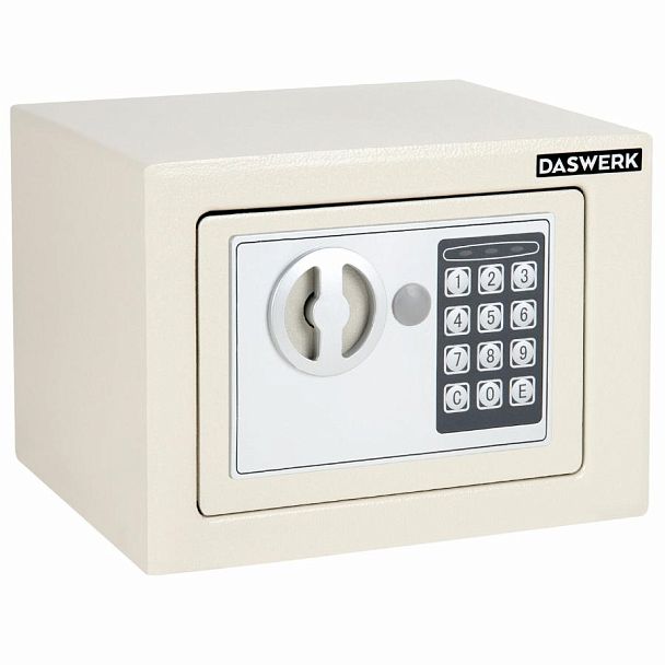 Сейф мебельный DASWERK SC-170EL (170х230х170 мм), электронный замок, бежевый, 291340 - Вид 3
